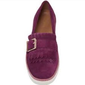 VIONIC Cambridge Kiltie Suede Slip-on Loafer